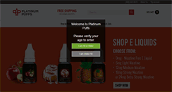 Desktop Screenshot of platinumepuffs.com
